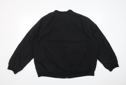Emery Rose Womens Black   Windbreaker Jacket Size 2XL  Zip - Fluffy Lining