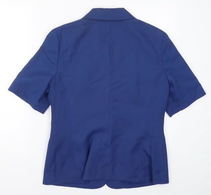 Womens UK Size 14 Classic Woman Blue Jacket