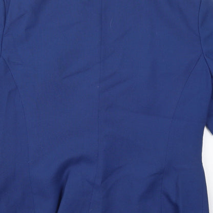 Womens UK Size 14 Classic Woman Blue Jacket