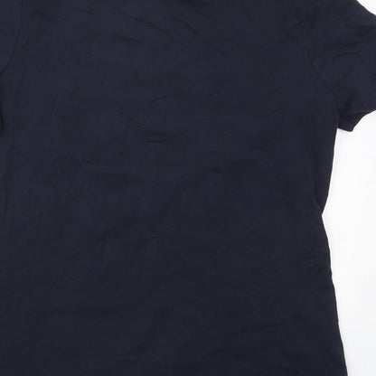 Dunnes Womens Blue  Cotton Basic T-Shirt Size M Crew Neck - Bride Squad