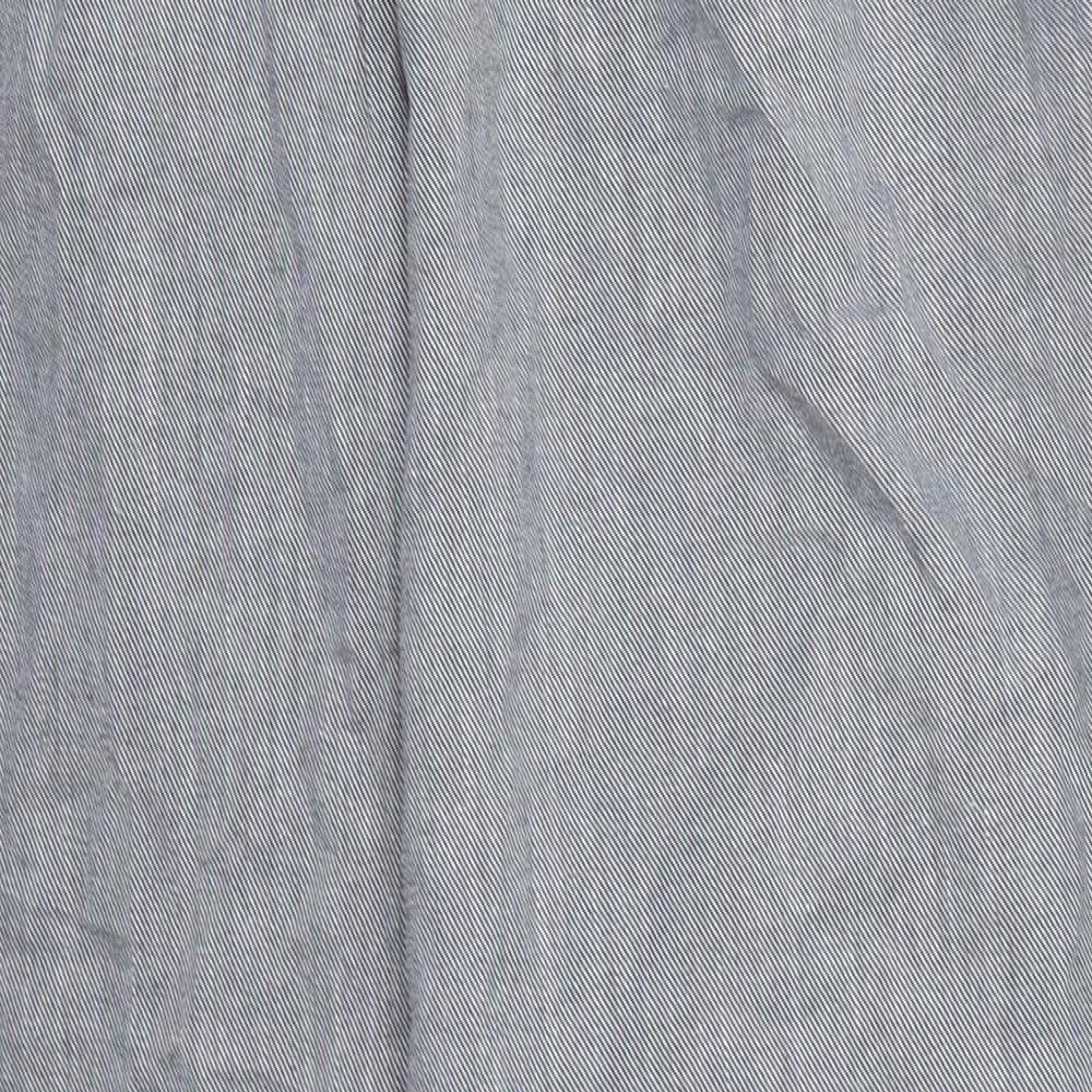 Insirah Womens Grey  Cotton Trousers  Size 26 in L27 in Regular
