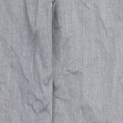 Insirah Womens Grey  Cotton Trousers  Size 26 in L27 in Regular