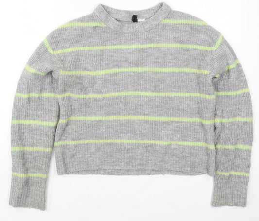 Womens UK Size XS H&M Grey Pullover Jumper