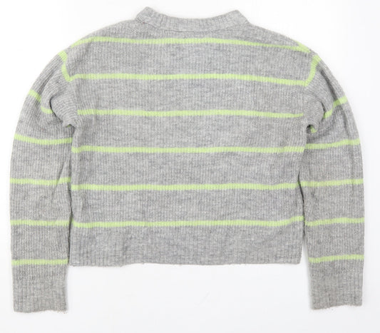 Womens UK Size XS H&M Grey Pullover Jumper