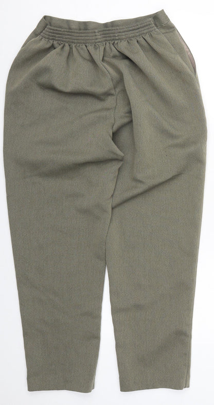 Womens UK Size 18 Saira of Manchester Regular Fit  Green Trousers