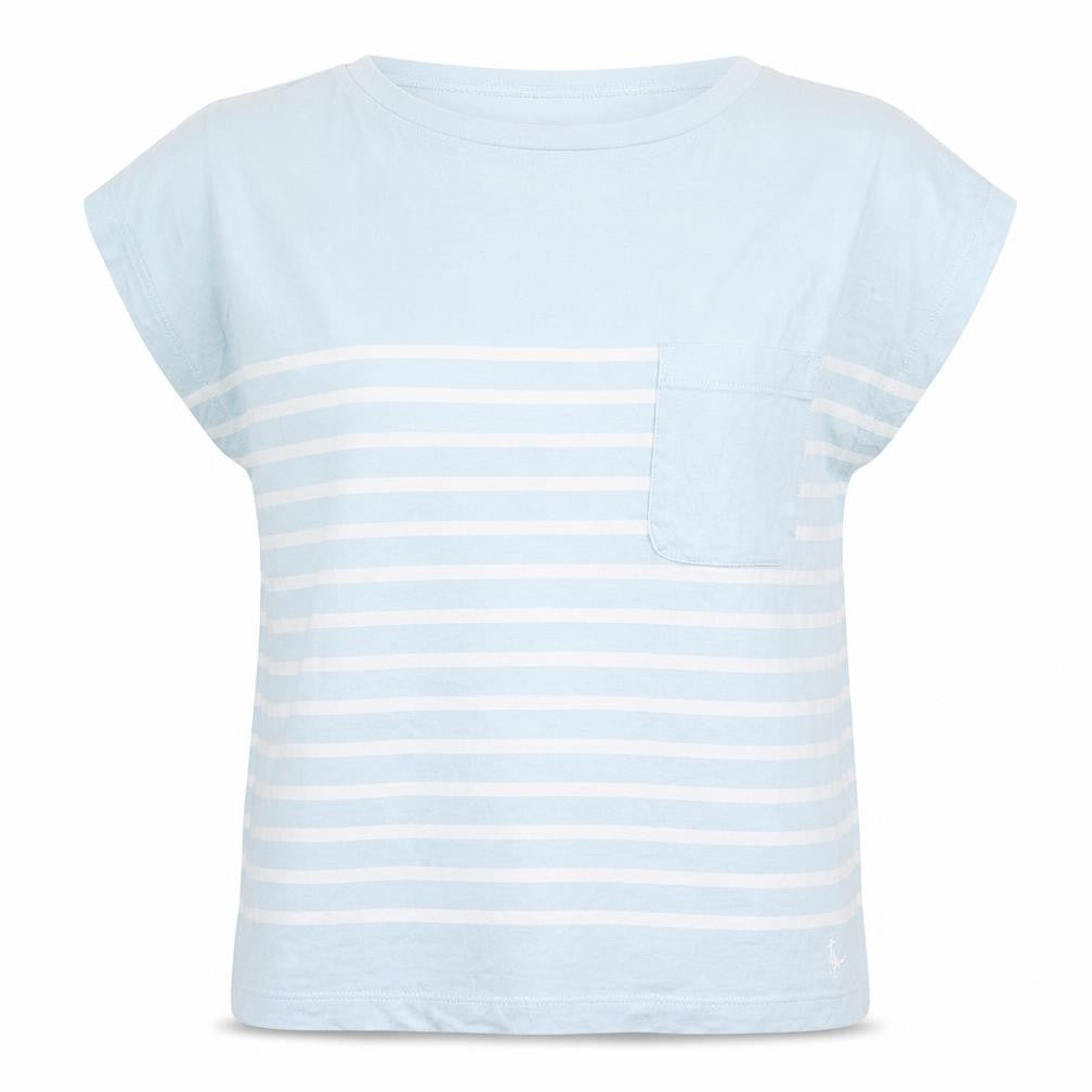 Womens UK Size 6 Jack Wills Blue Basic T-Shirt