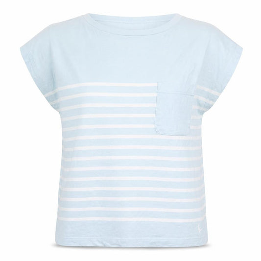 Womens UK Size 6 Jack Wills Blue Basic T-Shirt
