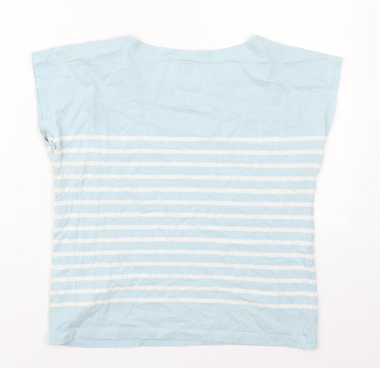 Womens UK Size 6 Jack Wills Blue Basic T-Shirt