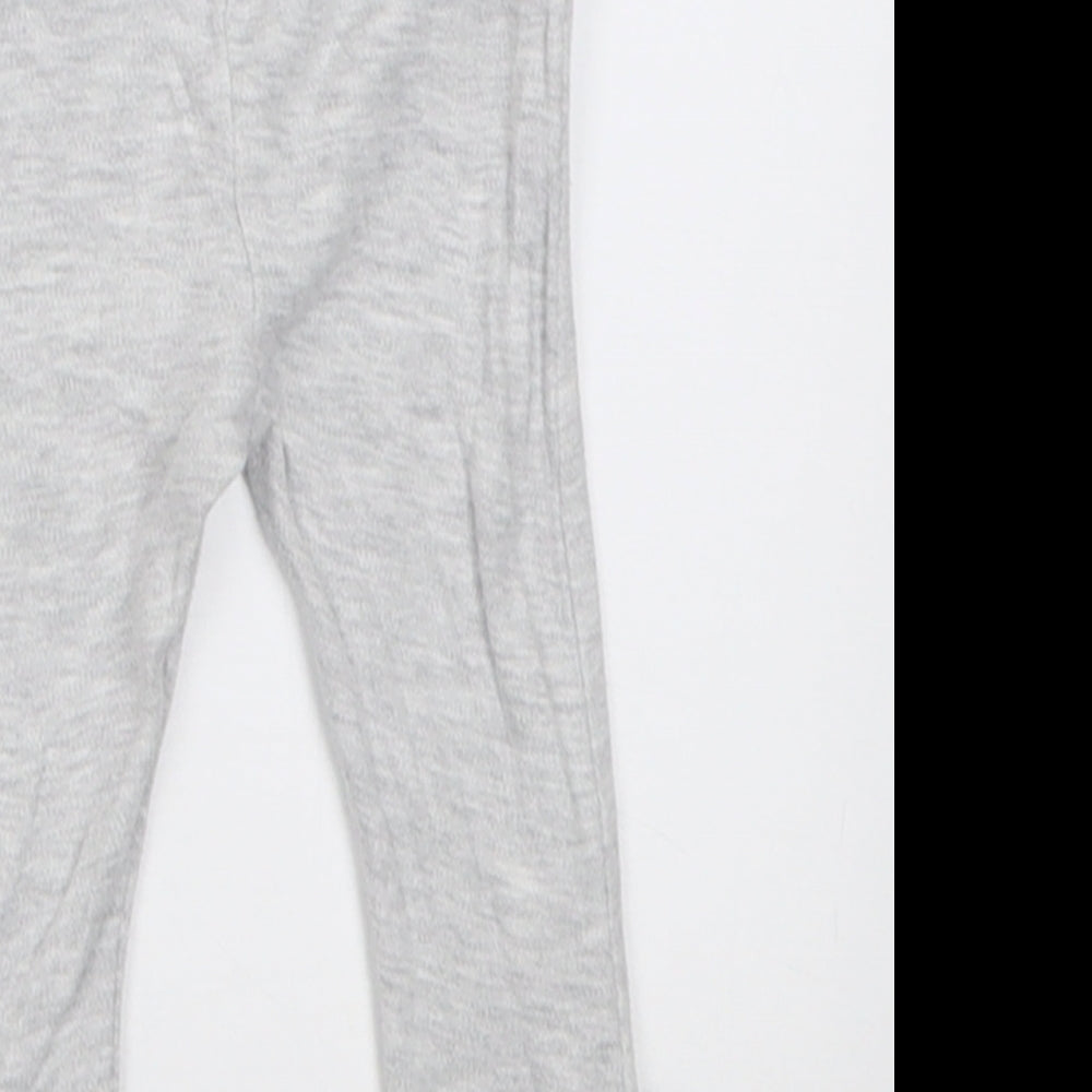 Pep & Co Girls Grey  Cotton Capri Trousers Size 9-12 Months  Pullover - minnie mouse