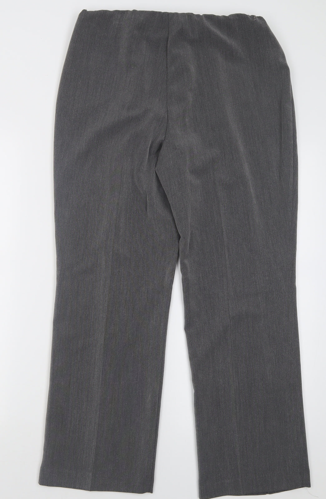 Bonmarché Womens Grey  Polyester Trousers  Size 12 L27 in Regular