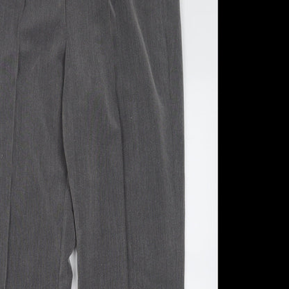 Bonmarché Womens Grey  Polyester Trousers  Size 12 L27 in Regular