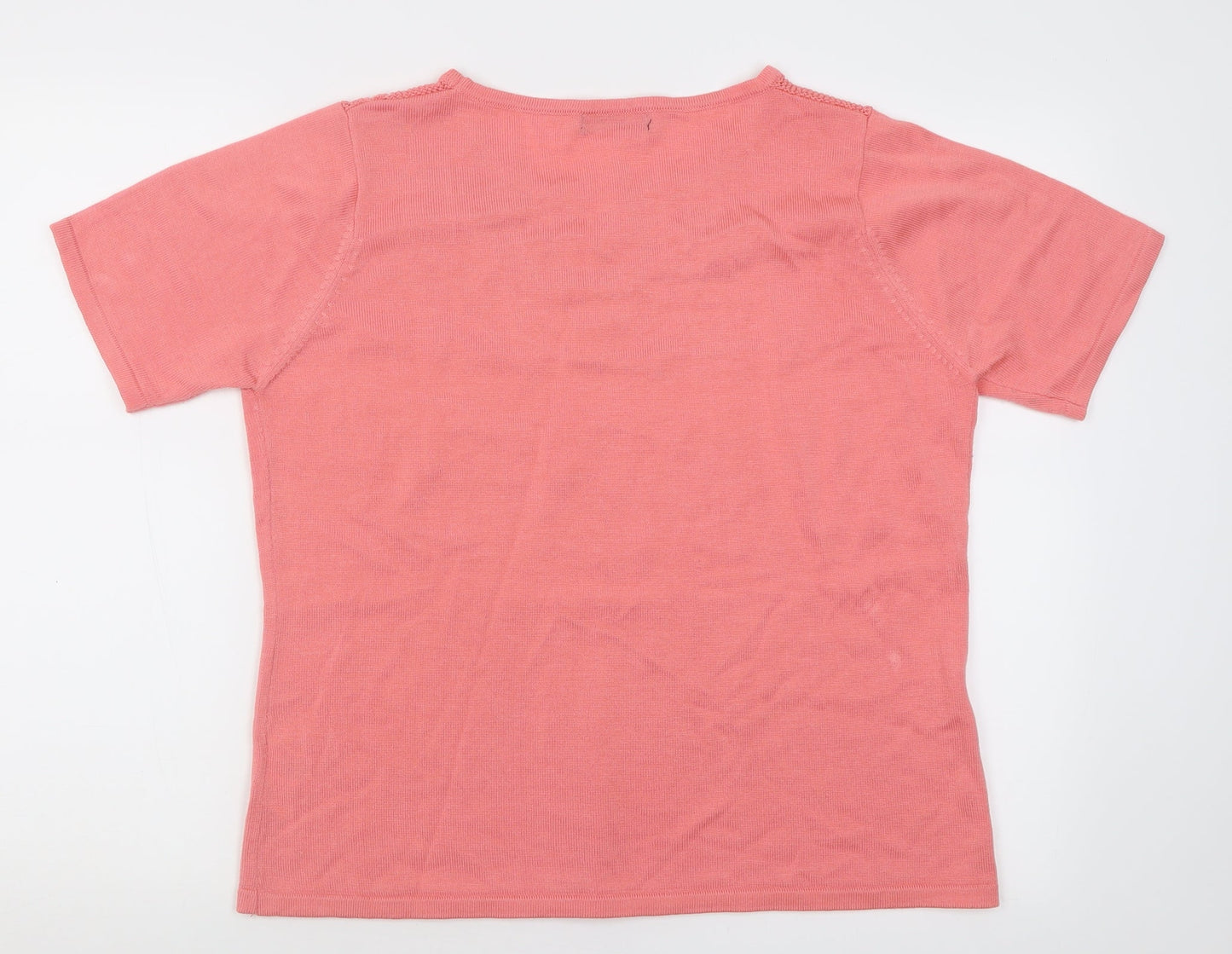 Womens UK Size M bm Pink Pullover Jumper