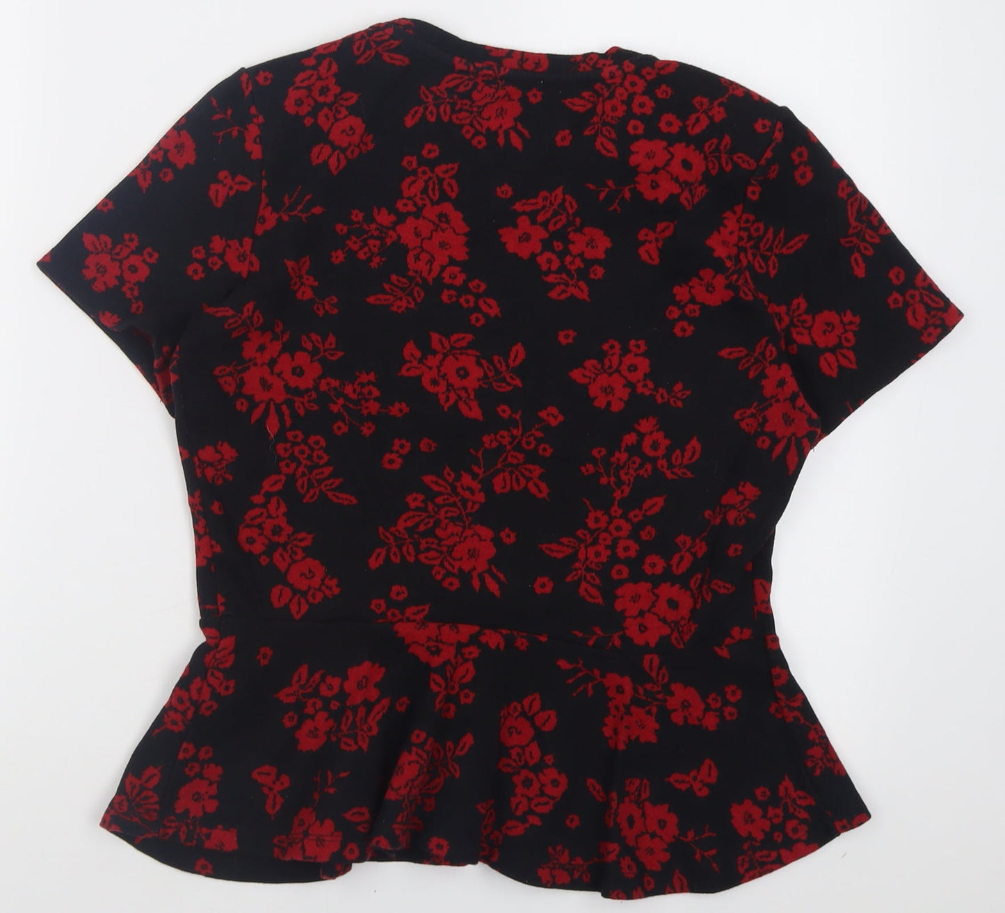 Womens UK Size M Zara Red Tunic T-Shirt