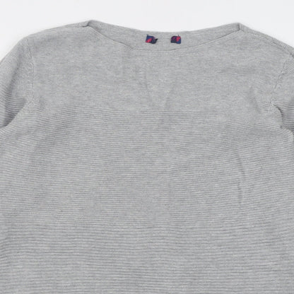 Womens UK Size M Preworn Grey Pullover Jumper