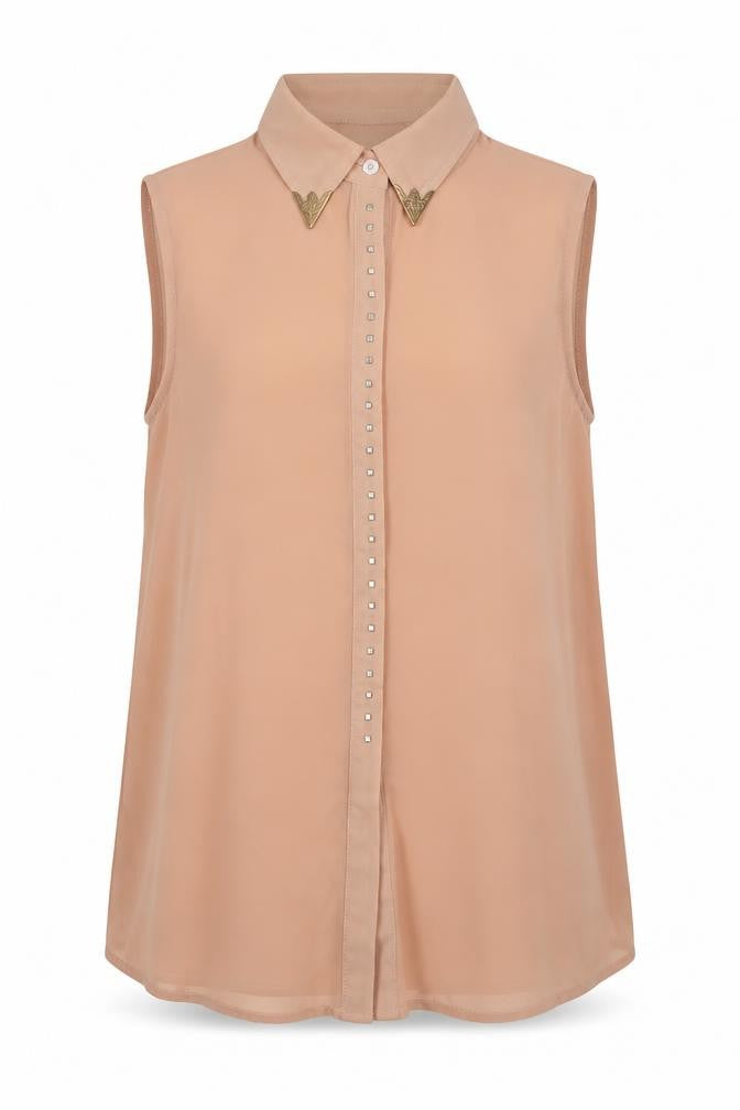 Womens UK Size M Zanzea Pink Basic Button-Up