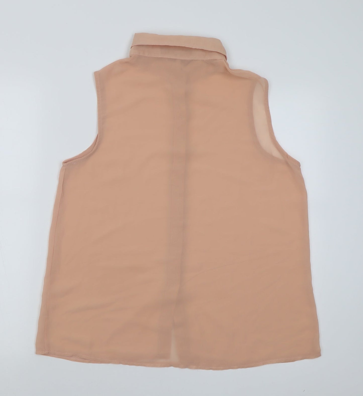 Womens UK Size M Zanzea Pink Basic Button-Up