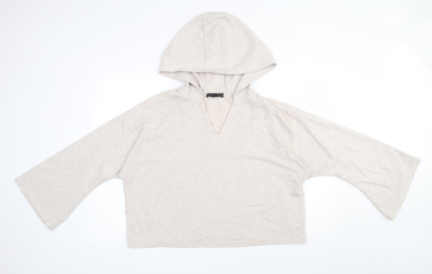 Primark Womens Beige  Polyester Pullover Hoodie Size 4  Pullover
