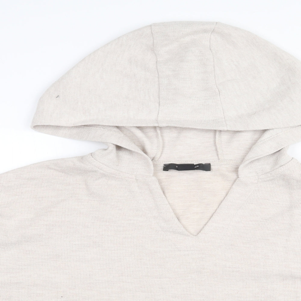 Primark Womens Beige  Polyester Pullover Hoodie Size 4  Pullover