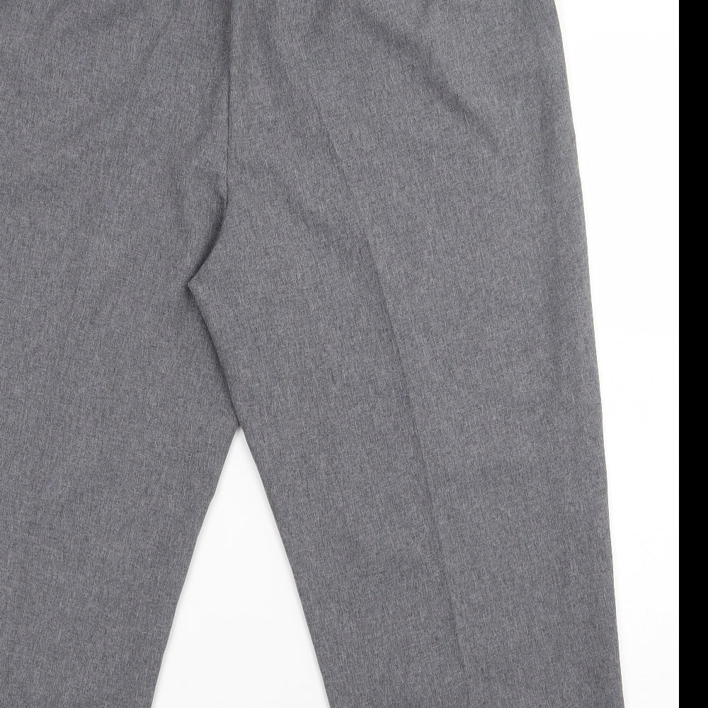 bm Collection Womens Grey  Polyester Trousers  Size 20 L23.5 in Regular