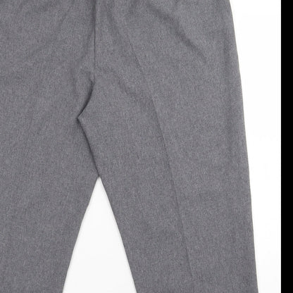 bm Collection Womens Grey  Polyester Trousers  Size 20 L23.5 in Regular