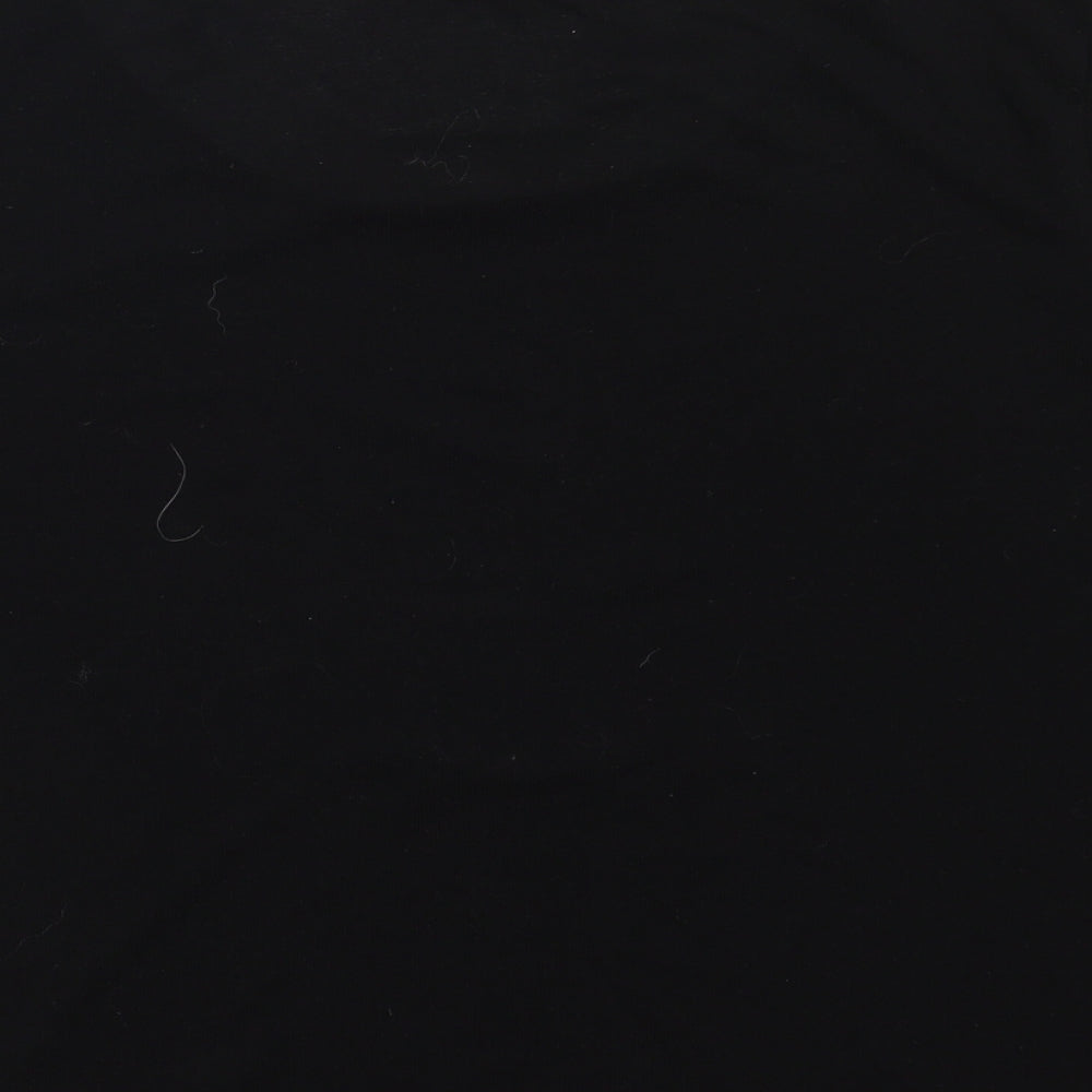 Topshop Womens Black  Polyester Pullover Sweatshirt Size 12