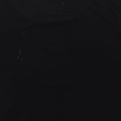 Topshop Womens Black  Polyester Pullover Sweatshirt Size 12