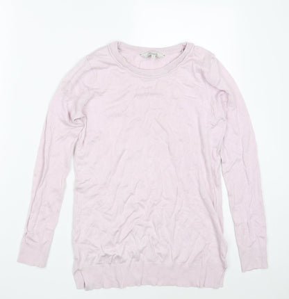 Womens UK Size 8 Peacocks Pink Pullover Jumper