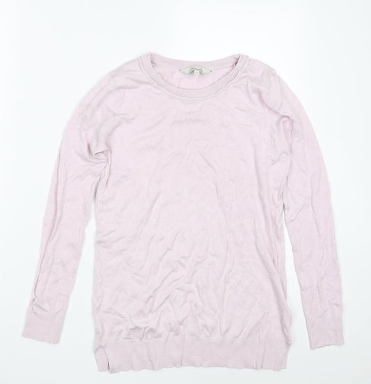 Womens UK Size 8 Peacocks Pink Pullover Jumper