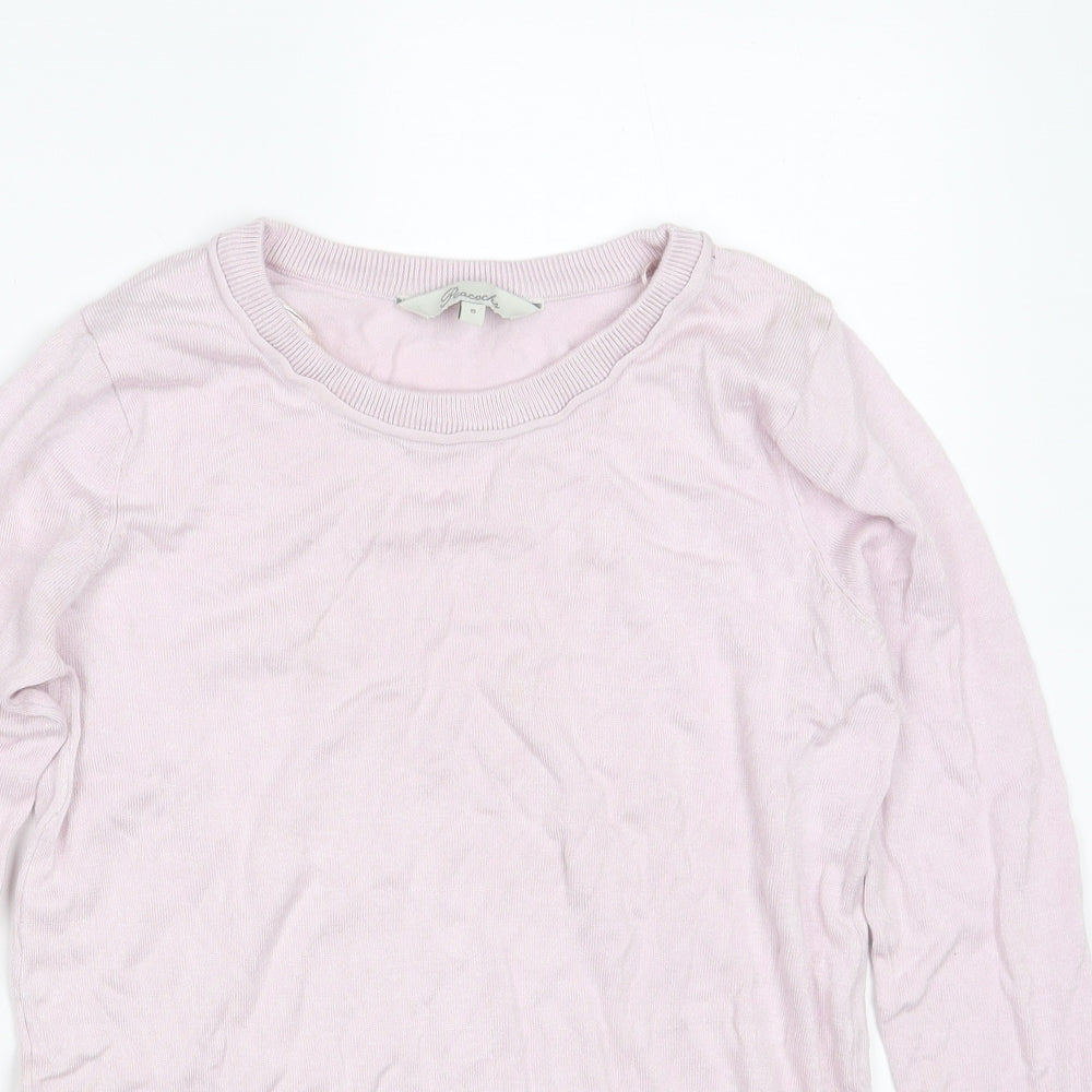 Womens UK Size 8 Peacocks Pink Pullover Jumper
