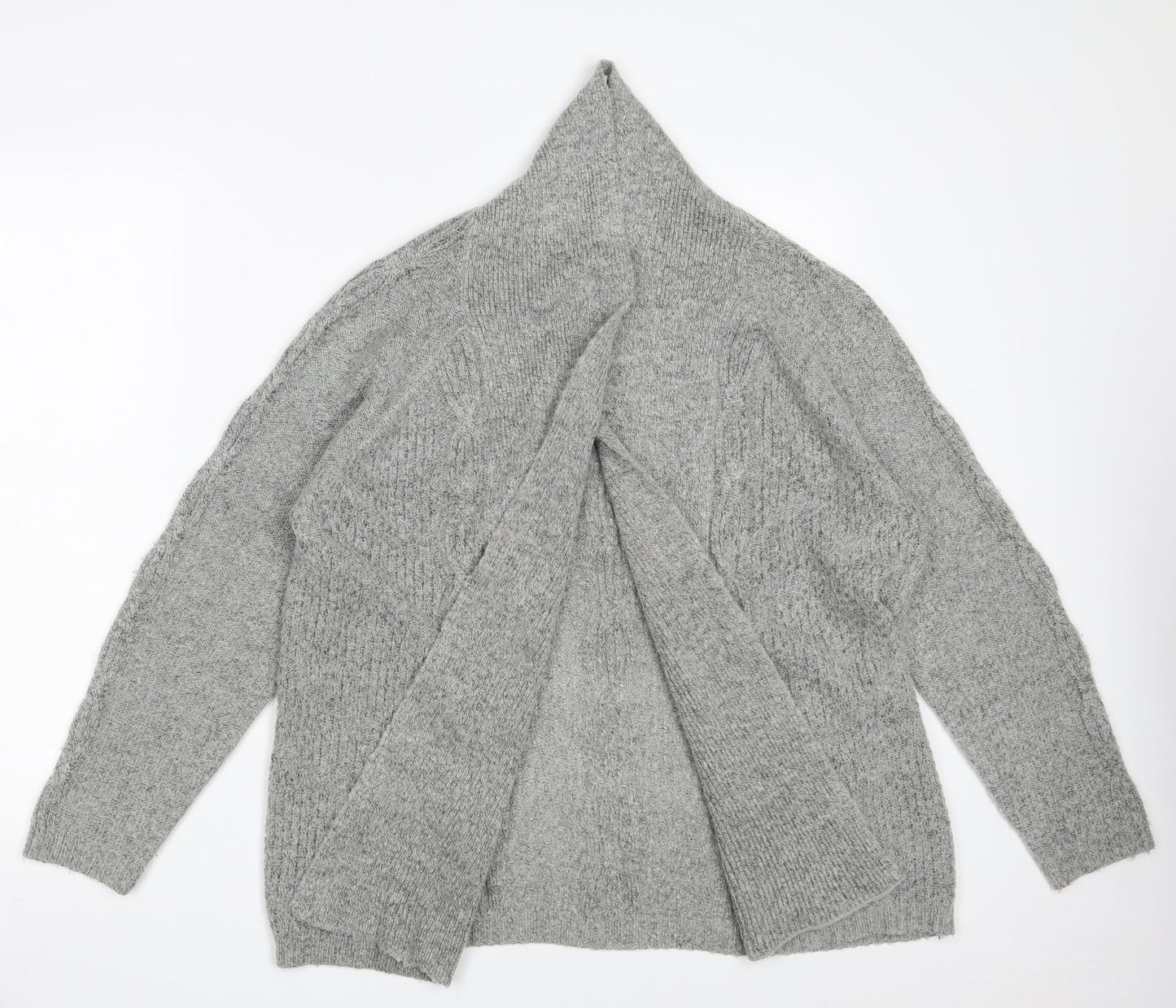Womens UK Size M Bonmarché Grey Wrap Jumper