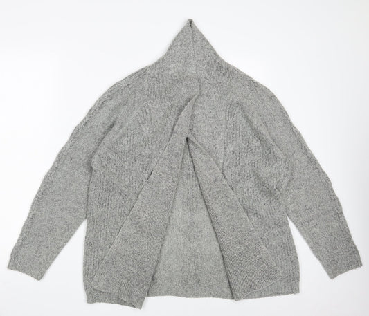 Womens UK Size M Bonmarché Grey Wrap Jumper