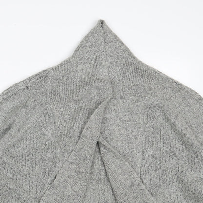 Womens UK Size M Bonmarché Grey Wrap Jumper