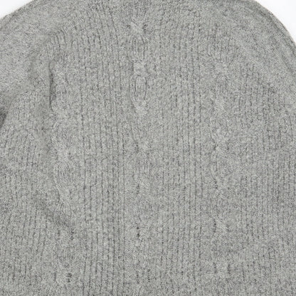 Womens UK Size M Bonmarché Grey Wrap Jumper
