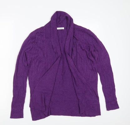 Womens UK Size 14 Marks and Spencer Purple Wrap Jumper