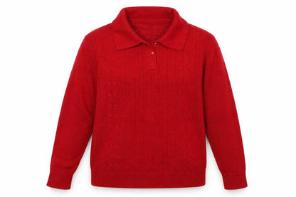 Womens UK Size 12 Classics Red Pullover Jumper