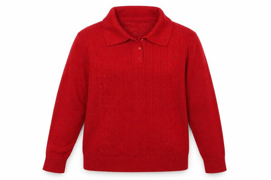 Womens UK Size 12 Classics Red Pullover Jumper