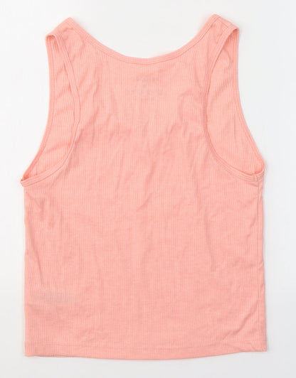 Primark Womens Pink  Polyester Jersey Tank Size M V-Neck
