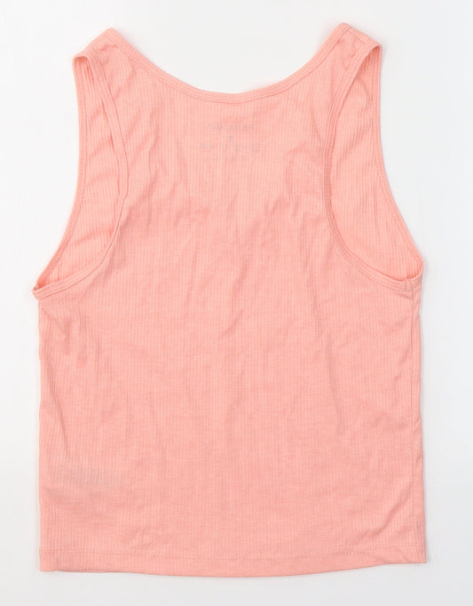 Primark Womens Pink  Polyester Jersey Tank Size M V-Neck