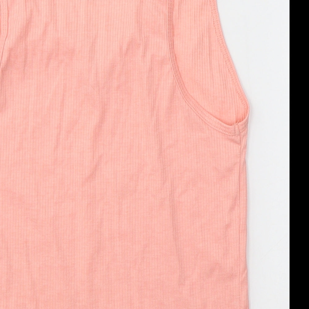 Primark Womens Pink  Polyester Jersey Tank Size M V-Neck