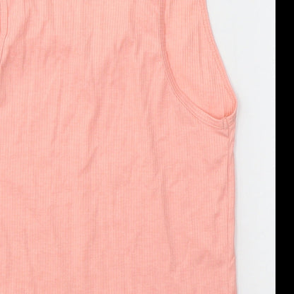 Primark Womens Pink  Polyester Jersey Tank Size M V-Neck