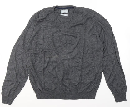 Mens UK Size L Marks and Spencer Grey Pullover Sweatshirt