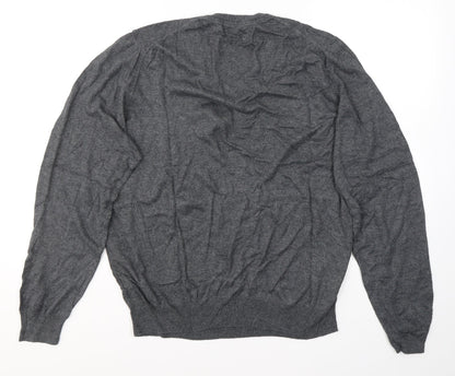 Mens UK Size L Marks and Spencer Grey Pullover Sweatshirt