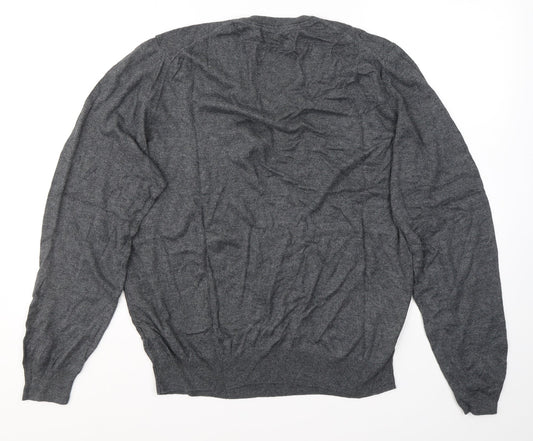 Mens UK Size L Marks and Spencer Grey Pullover Sweatshirt