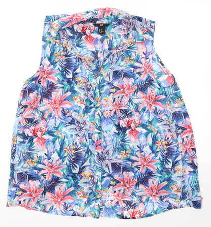 Womens UK Size 10 H&M Blue Camisole Blouse