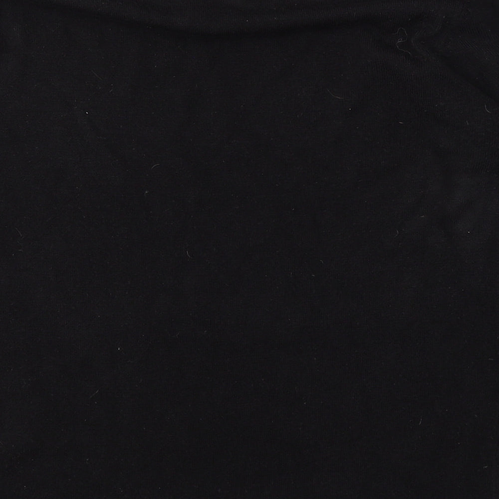 Peacocks Mens Black V-Neck  Acrylic Pullover Jumper Size M