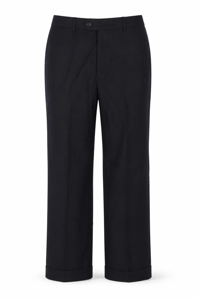 Mens UK Size 38 in REMUS Regular Fit  Black Trousers
