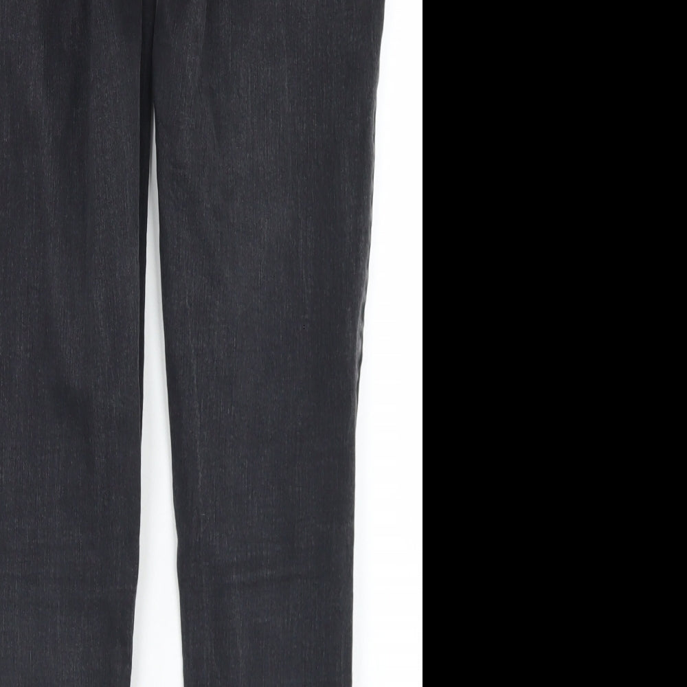 George Womens Black  Cotton Skinny Jeans Size 12 L27 in Regular Button