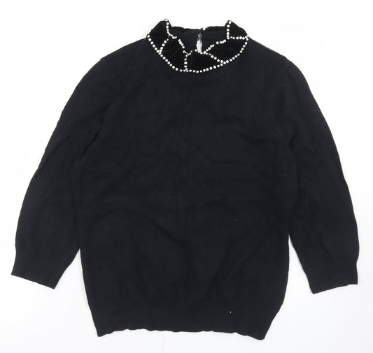 Womens UK Size L Savida Black Pullover Jumper