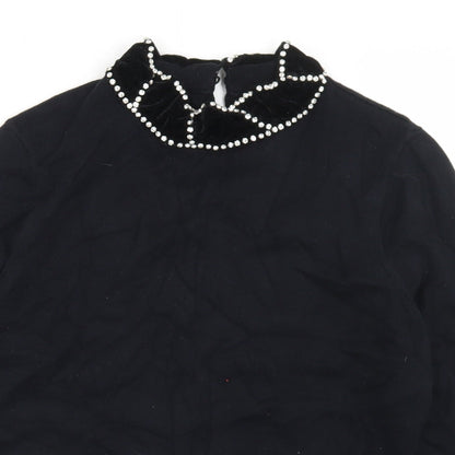 Womens UK Size L Savida Black Pullover Jumper