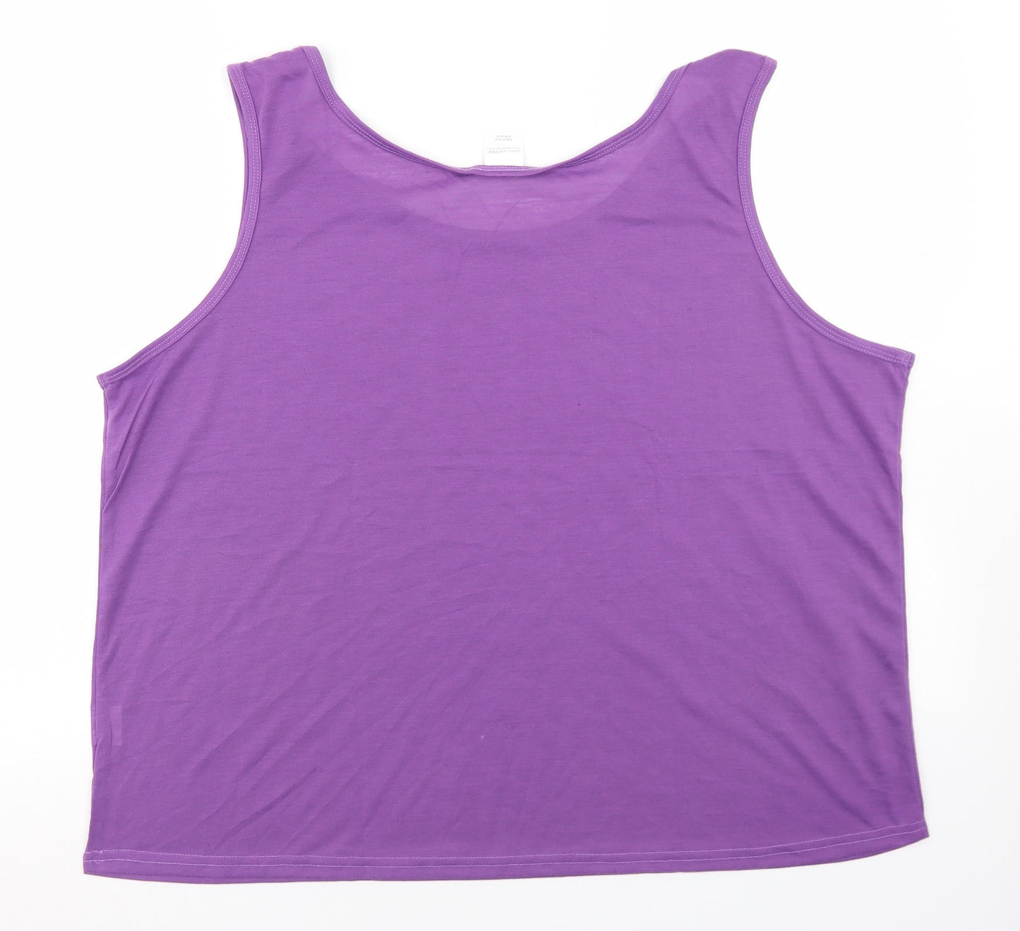Womens UK Size 20 Gabriella Vicenza Purple Basic Tank